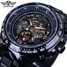 Charger l'image dans la galerie, Winner New Number Sport Design Bezel Golden Watch Mens Watches Top Brand Luxury Montre Homme Clock Men Automatic Skeleton Watch