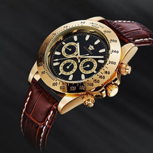 Charger l'image dans la galerie, OUYAWEI Automatic Self Wind Mens Montre Homme Watch Leather Strap Waterproof Luxury Style Male Black Wristwatch Reloj Masculino