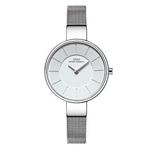 Charger l'image dans la galerie, IBSO Brand 6.5MM Ultra-Thin Quartz Watch Women Stainless Steel Mesh And Leather Strap Women Watches 2019 Fashion Montre Femme