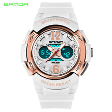 Charger l'image dans la galerie, SANDA Women Sports Watches Fashion Waterproof LED Multifunction Digital Wristwatches Quartz Watch Montre Femme Relogio Feminino