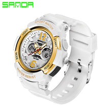 Charger l'image dans la galerie, SANDA Women Sports Watches Fashion Waterproof LED Multifunction Digital Wristwatches Quartz Watch Montre Femme Relogio Feminino