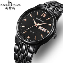 Charger l'image dans la galerie, KEEP IN Touch Watch Men Quartz Waterproof Fashion Casual Calendar Mens Watches Top Brand Luxury Stainless Steel montre homme