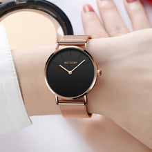 Charger l'image dans la galerie, AESOP Top Brand Luxury Fashion Women Watches Ladies Rose gold steel bracelet Quartz Wrist watch Montre Femme Relogio feminino
