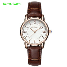 Charger l'image dans la galerie, SANDA 2018 Leather Women Watches Ladies Luxury Brand Famous Wrist Watch Fashion Dress Female Clock Relogio Feminino Montre Femme