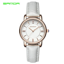 Charger l'image dans la galerie, SANDA 2018 Leather Women Watches Ladies Luxury Brand Famous Wrist Watch Fashion Dress Female Clock Relogio Feminino Montre Femme