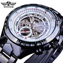 Charger l'image dans la galerie, Winner New Number Sport Design Bezel Golden Watch Mens Watches Top Brand Luxury Montre Homme Clock Men Automatic Skeleton Watch