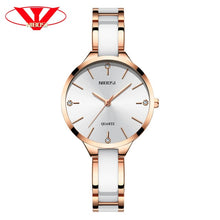 Charger l'image dans la galerie, NIBOSI Watch Women Watches Ladies Creative Women's Ceramic Bracelet Watches Female Clock Relogio Feminino Montre Femme