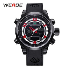 Charger l'image dans la galerie, WEIDE Men Luxury Brand Casual Military Quartz Watch Analog Waterproof Rubber Strap Date Men Sport Watch Relojes Montres hommes