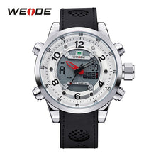 Charger l'image dans la galerie, WEIDE Men Luxury Brand Casual Military Quartz Watch Analog Waterproof Rubber Strap Date Men Sport Watch Relojes Montres hommes
