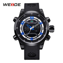 Charger l'image dans la galerie, WEIDE Men Luxury Brand Casual Military Quartz Watch Analog Waterproof Rubber Strap Date Men Sport Watch Relojes Montres hommes