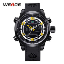 Charger l'image dans la galerie, WEIDE Men Luxury Brand Casual Military Quartz Watch Analog Waterproof Rubber Strap Date Men Sport Watch Relojes Montres hommes