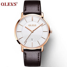 Charger l'image dans la galerie, Ultra Thin Casual Male Wristwatch Black Leather Mens Watches Business Date Quartz Man Watch Waterproof Men Clock montre homme