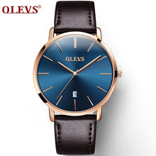 Charger l'image dans la galerie, Ultra Thin Casual Male Wristwatch Black Leather Mens Watches Business Date Quartz Man Watch Waterproof Men Clock montre homme