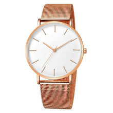 Charger l'image dans la galerie, 2019 Luxury Women Metal Mesh Watch Simplicity Classic Wrist Fashion Casual Quartz High Quality Women's Watches Relogio Masculino