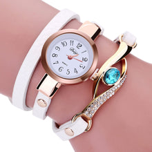 Charger l'image dans la galerie, Women Watches Fashion Casual Bracelet Watch Woman Relogio Leather Band Rhinestone Analog Quartz Watch Female Clock Montre Femme