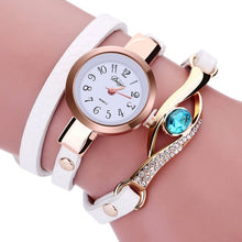 Charger l'image dans la galerie, Women Watches Fashion Casual Bracelet Watch Woman Relogio Leather Band Rhinestone Analog Quartz Watch Female Clock Montre Femme