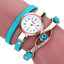 Charger l'image dans la galerie, Women Watches Fashion Casual Bracelet Watch Woman Relogio Leather Band Rhinestone Analog Quartz Watch Female Clock Montre Femme