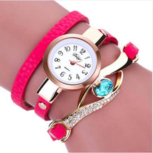 Charger l'image dans la galerie, Women Watches Fashion Casual Bracelet Watch Woman Relogio Leather Band Rhinestone Analog Quartz Watch Female Clock Montre Femme