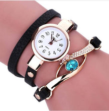 Charger l'image dans la galerie, Women Watches Fashion Casual Bracelet Watch Woman Relogio Leather Band Rhinestone Analog Quartz Watch Female Clock Montre Femme