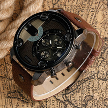 Charger l'image dans la galerie, Top Brand Luxury Men Watch Fashion Military Watches Men Leather Strap Quartz Watches Mens Watches horloge mannen montres homme
