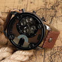 Charger l'image dans la galerie, Top Brand Luxury Men Watch Fashion Military Watches Men Leather Strap Quartz Watches Mens Watches horloge mannen montres homme