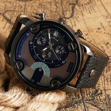 Charger l'image dans la galerie, Top Brand Luxury Men Watch Fashion Military Watches Men Leather Strap Quartz Watches Mens Watches horloge mannen montres homme