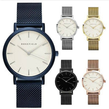 Charger l'image dans la galerie, ROSEFIELD Mesh Stainless Steel Watches Women Top quartz watch Brand Luxury Casual Clock Ladies Wrist Watch Relogio Feminino Gift