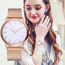Charger l'image dans la galerie, Montre Femme Modern Fashion Black Quartz Watch Women Mesh Stainless Steel Bracelet High Quality Casual Wrist Watch for Woman #A