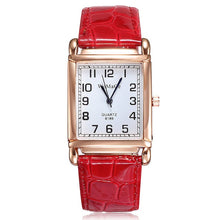 Charger l'image dans la galerie, Women WOMAGE Classic Square Shape Figure PU Watchband Wristwatch Quartz Watch Women Watches Relogio Feminino Montre Femme hv5n