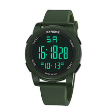 Charger l'image dans la galerie, 2019 SYNOKE Fashion Sports Brands Men Digital Watch Silicone Strap Pin Buckle Durable Mens Clock Wrist Watches montre homme