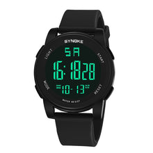 Charger l'image dans la galerie, 2019 SYNOKE Fashion Sports Brands Men Digital Watch Silicone Strap Pin Buckle Durable Mens Clock Wrist Watches montre homme