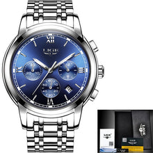 Charger l'image dans la galerie, Montre Homme  Watch Men Luxury Brand LIGE Chronograph Men Sport Watch Waterproof Full Steel Quartz Men Watches Relogio Masculino