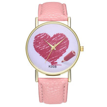 Charger l'image dans la galerie, Heart women's quartz watch Fashionable Temperament hard clock 2018 Beautiful Simple Business Women Ladies WristWatch #D