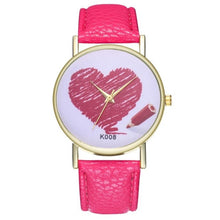 Charger l'image dans la galerie, Heart women's quartz watch Fashionable Temperament hard clock 2018 Beautiful Simple Business Women Ladies WristWatch #D