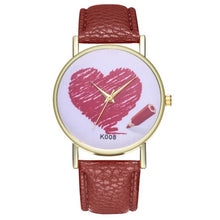 Charger l'image dans la galerie, Heart women's quartz watch Fashionable Temperament hard clock 2018 Beautiful Simple Business Women Ladies WristWatch #D