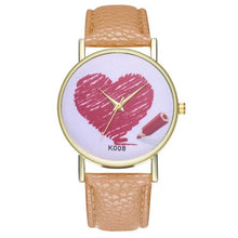 Charger l'image dans la galerie, Heart women's quartz watch Fashionable Temperament hard clock 2018 Beautiful Simple Business Women Ladies WristWatch #D