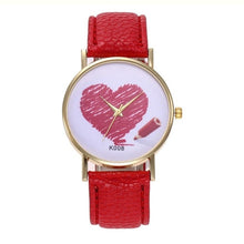 Charger l'image dans la galerie, Heart women's quartz watch Fashionable Temperament hard clock 2018 Beautiful Simple Business Women Ladies WristWatch #D