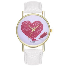 Charger l'image dans la galerie, Heart women's quartz watch Fashionable Temperament hard clock 2018 Beautiful Simple Business Women Ladies WristWatch #D