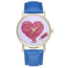 Charger l'image dans la galerie, Heart women's quartz watch Fashionable Temperament hard clock 2018 Beautiful Simple Business Women Ladies WristWatch #D