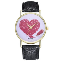 Charger l'image dans la galerie, Heart women's quartz watch Fashionable Temperament hard clock 2018 Beautiful Simple Business Women Ladies WristWatch #D