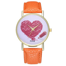Charger l'image dans la galerie, Heart women's quartz watch Fashionable Temperament hard clock 2018 Beautiful Simple Business Women Ladies WristWatch #D
