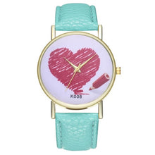 Charger l'image dans la galerie, Heart women's quartz watch Fashionable Temperament hard clock 2018 Beautiful Simple Business Women Ladies WristWatch #D