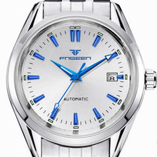 Charger l'image dans la galerie, Men Automatic Mechanical Watch Blue Hands With Calendar Date montre homme Waterproof reloj hombre FNGEEN 6612-1