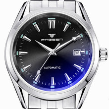 Charger l'image dans la galerie, Men Automatic Mechanical Watch Blue Hands With Calendar Date montre homme Waterproof reloj hombre FNGEEN 6612-1