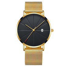 Charger l'image dans la galerie, Men Black Sport Mesh Belt Calendar Watch Relogio Masculino Minimalist Mens Watches Brand Relogios Reloj Hombre Montre Homme 2019