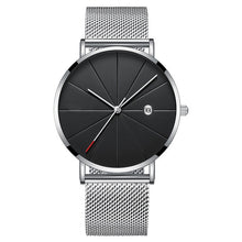 Charger l'image dans la galerie, Men Black Sport Mesh Belt Calendar Watch Relogio Masculino Minimalist Mens Watches Brand Relogios Reloj Hombre Montre Homme 2019