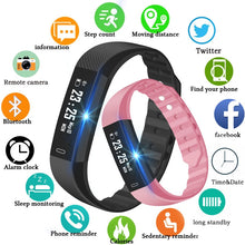 Charger l'image dans la galerie, Schnoah Pedometer Smart Watch men women Time Date Display Wrist Watch Step Counter Montre Bluetooth Connection Clock pk Fitbits