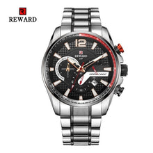 Charger l'image dans la galerie, 2019 Hot Brand Luxury Men's Waterproof Calendar Three-eye Timing Multi-function Steel Strap Sports Men Watch montre homme Saat