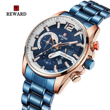 Charger l'image dans la galerie, 2019 Hot Brand Luxury Men's Waterproof Calendar Three-eye Timing Multi-function Steel Strap Sports Men Watch montre homme Saat