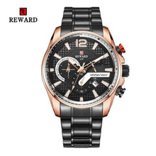 Charger l'image dans la galerie, 2019 Hot Brand Luxury Men's Waterproof Calendar Three-eye Timing Multi-function Steel Strap Sports Men Watch montre homme Saat